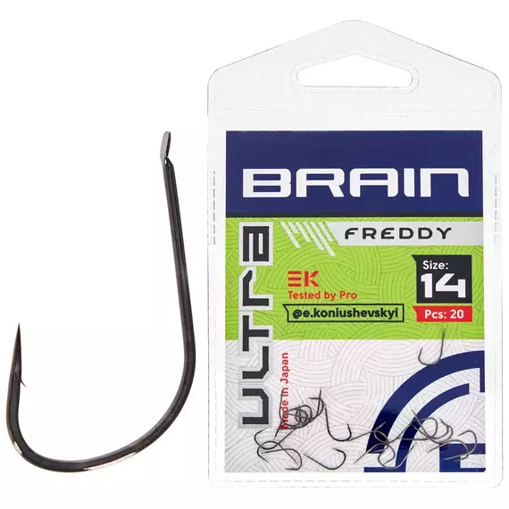 Гачок Brain Ultra Freddy #14 (20шт/уп), Номер крючка, №: 14, фото 